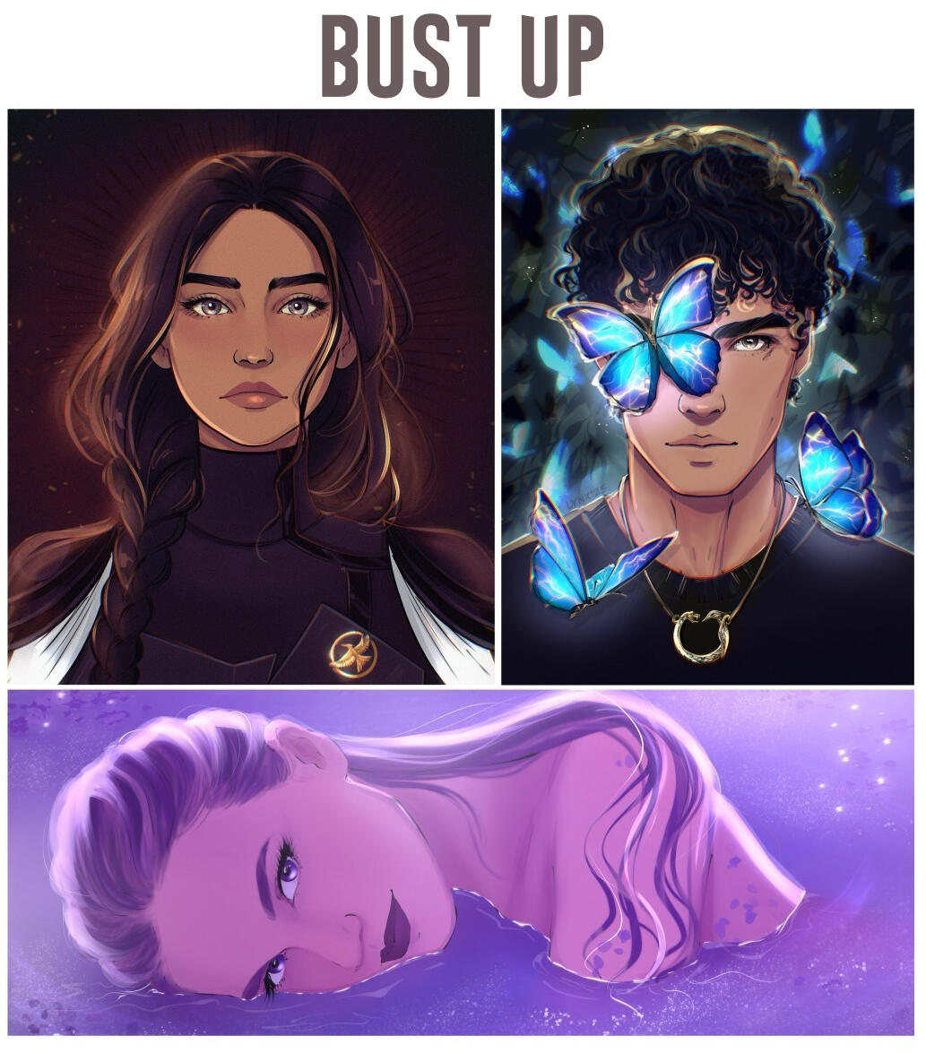 bust up, fully rendered